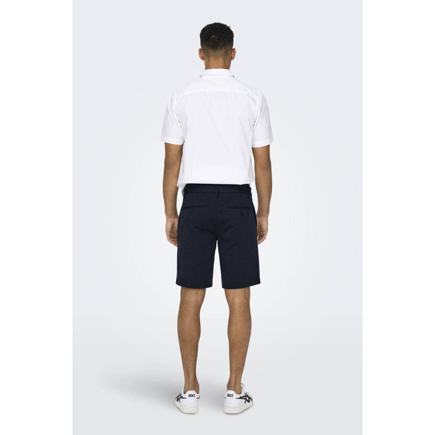 ONLY & SONS gemêleerde regular fit short ONSMARK