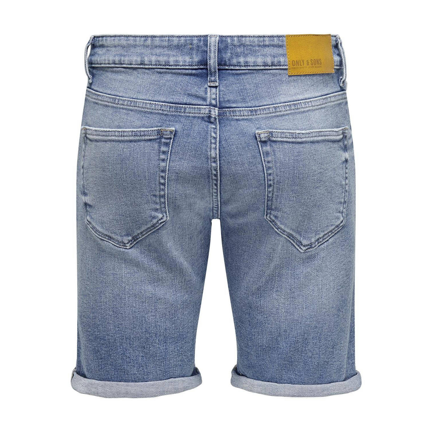 ONLY & SONS slim fit short ONSPLY medium blue denim