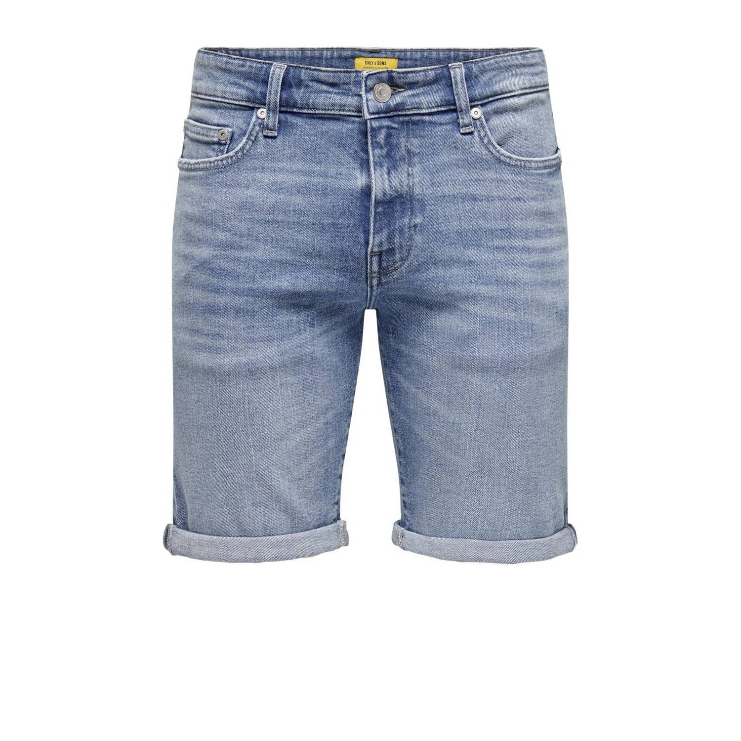 ONLY & SONS slim fit short ONSPLY medium blue denim