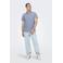 ONLY & SONS slim fit polo ONSFLETCHER met logo blue denim