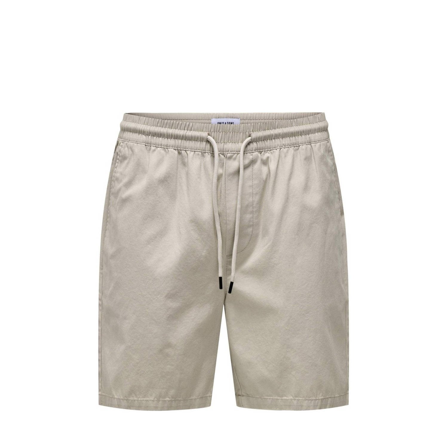 ONLY & SONS regular fit short silver lining