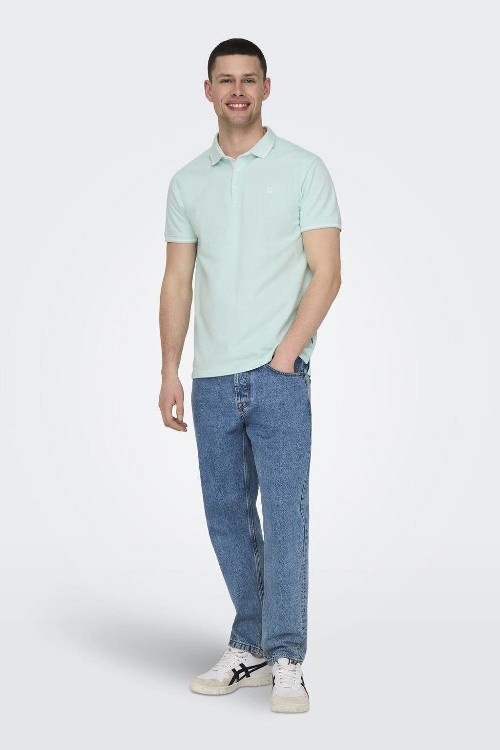 ONLY & SONS slim fit polo ONSFLETCHER yucca