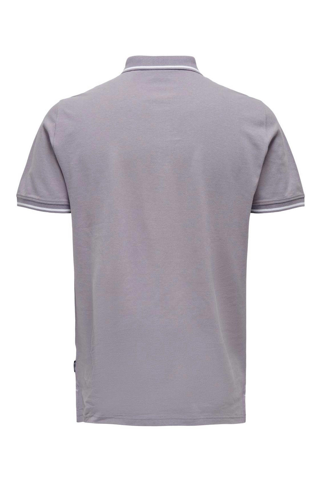 ONLY & SONS slim fit polo ONSFLETCHER purple ash