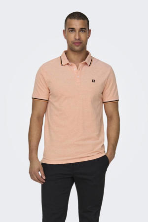 slim fit polo ONSFLETCHER muskmelon
