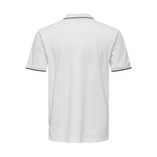 ONLY & SONS slim fit polo ONSFLETCHER bright white afbeelding