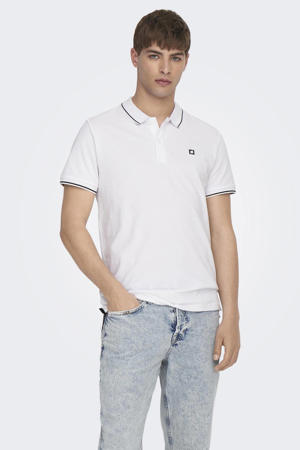 slim fit polo ONSFLETCHER bright white