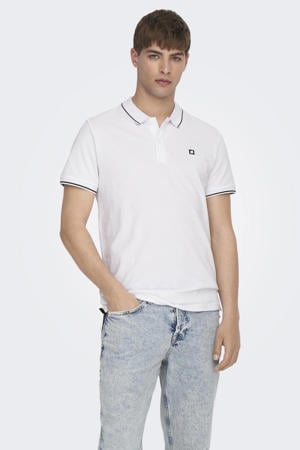slim fit polo ONSFLETCHER bright white