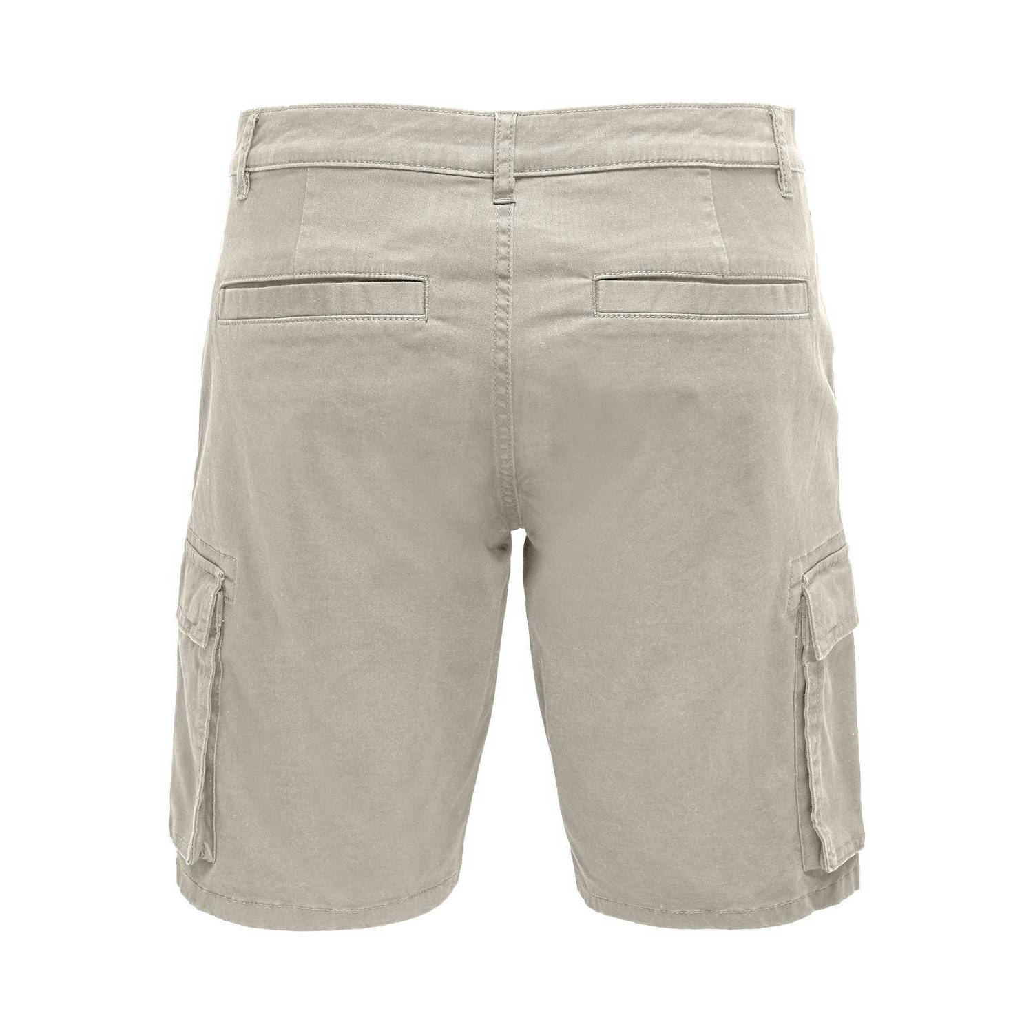 ONLY & SONS regular fit cargo short ONSCAM silver lining