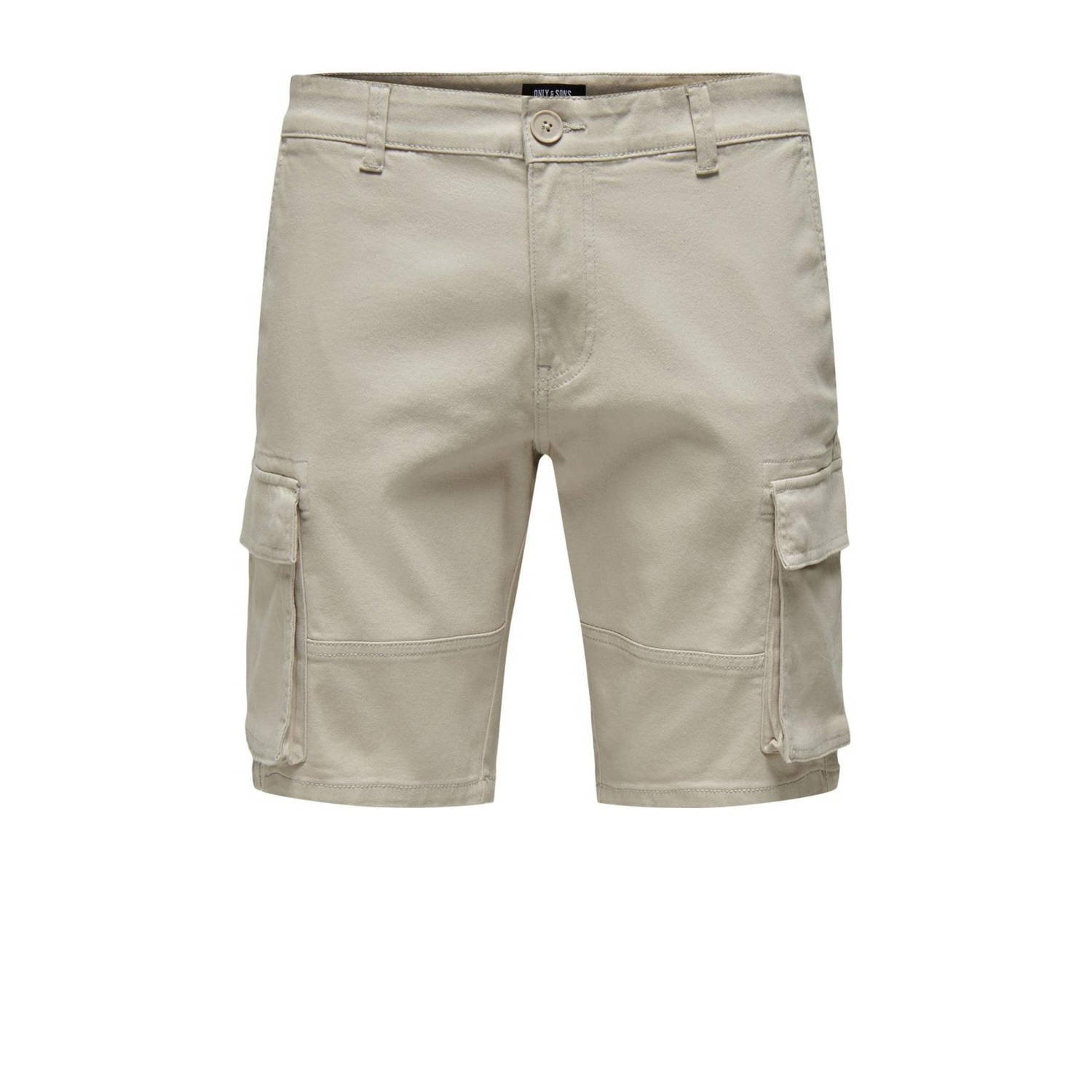 ONLY & SONS regular fit cargo short ONSCAM silver lining