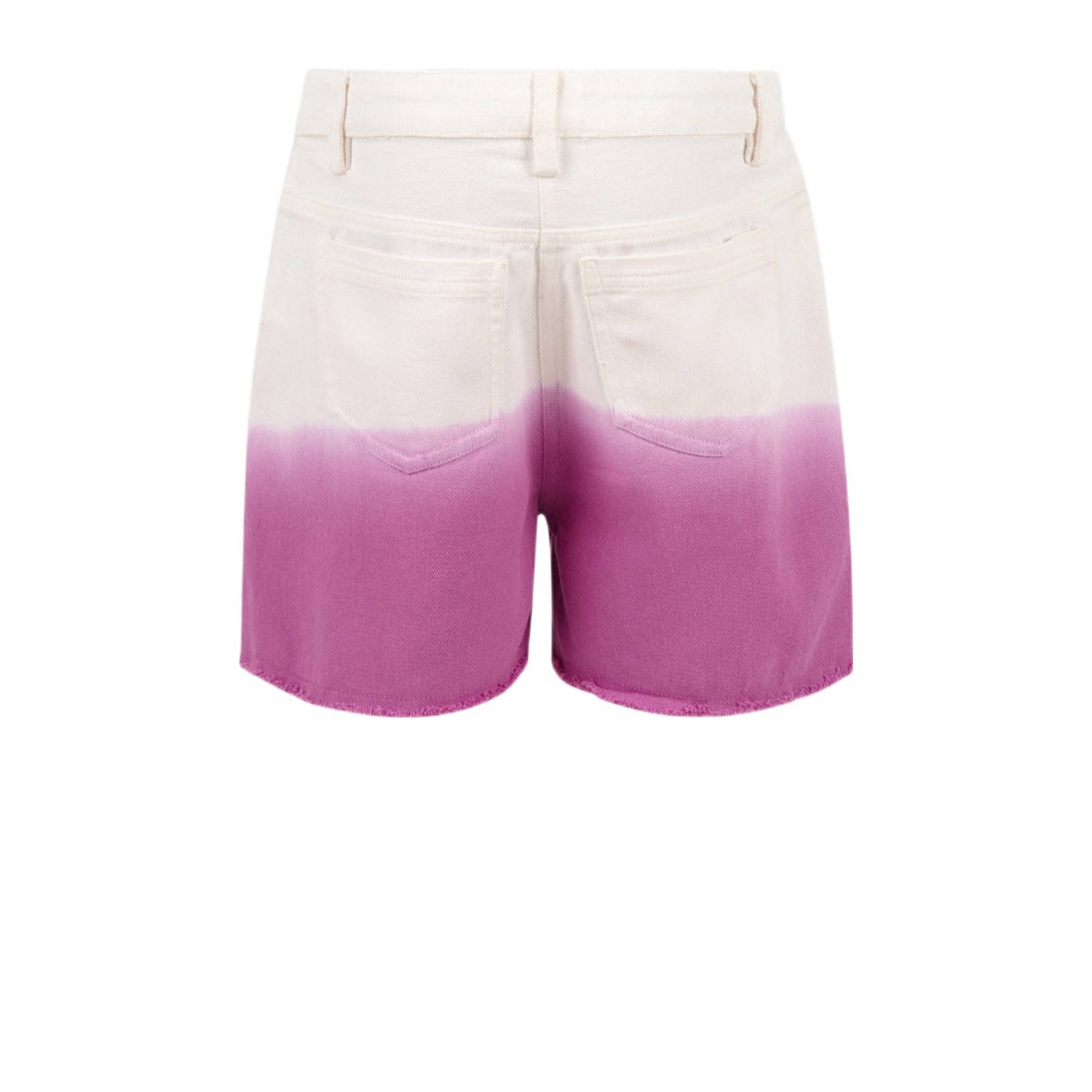 Shoeby dip-dye denim short wit paars