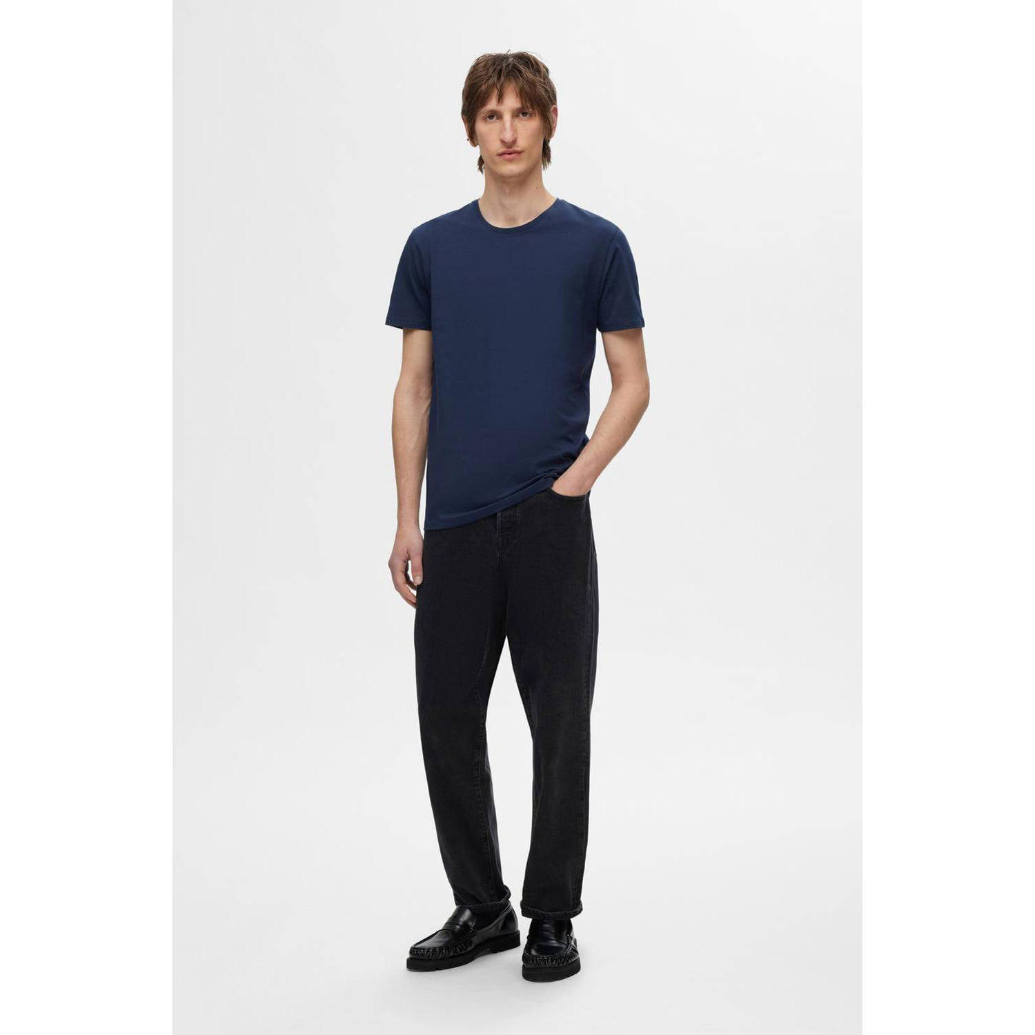 SELECTED HOMME T-shirt SLHROLAND (set van 3)