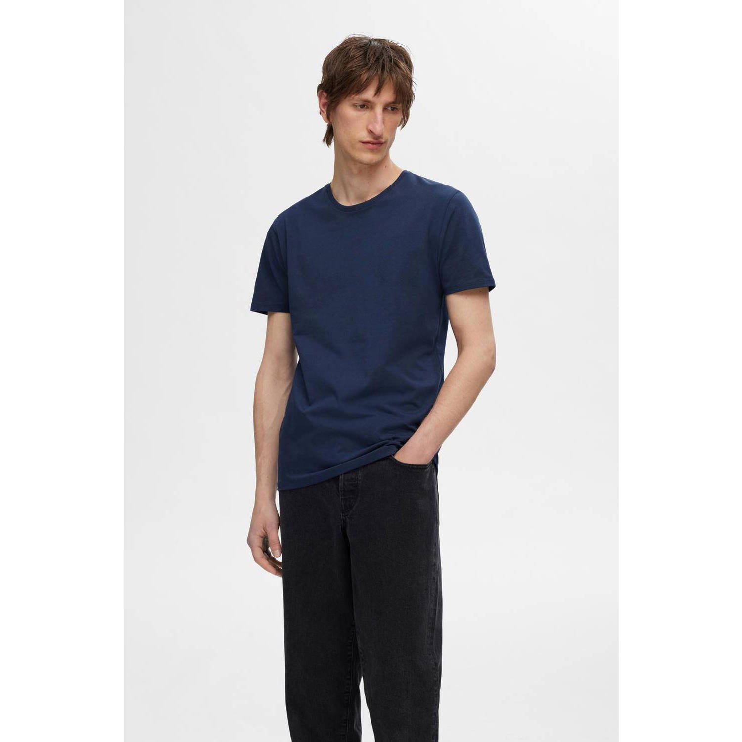 SELECTED HOMME T-shirt SLHROLAND (set van 3)