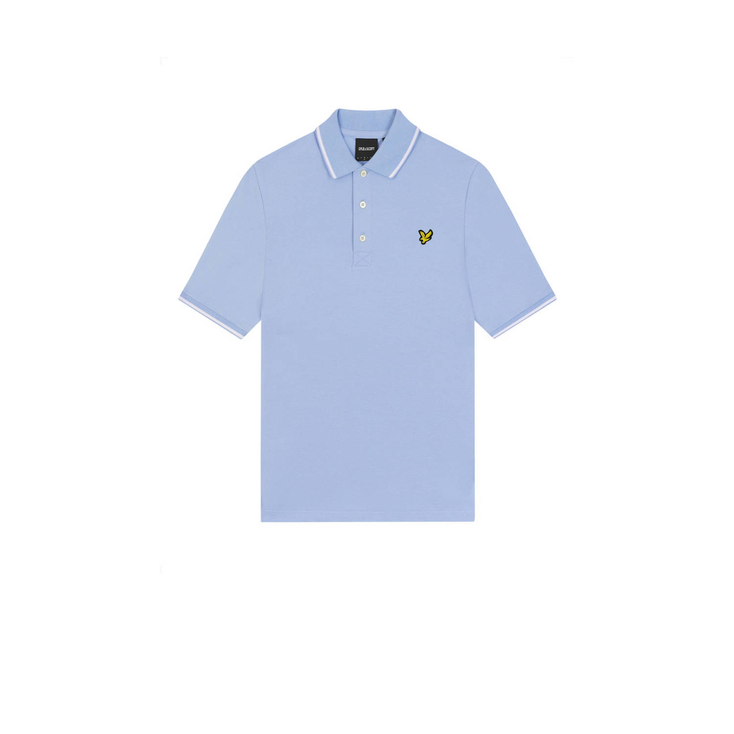 Lyle & Scott regular fit polo Tipped met contrastbies