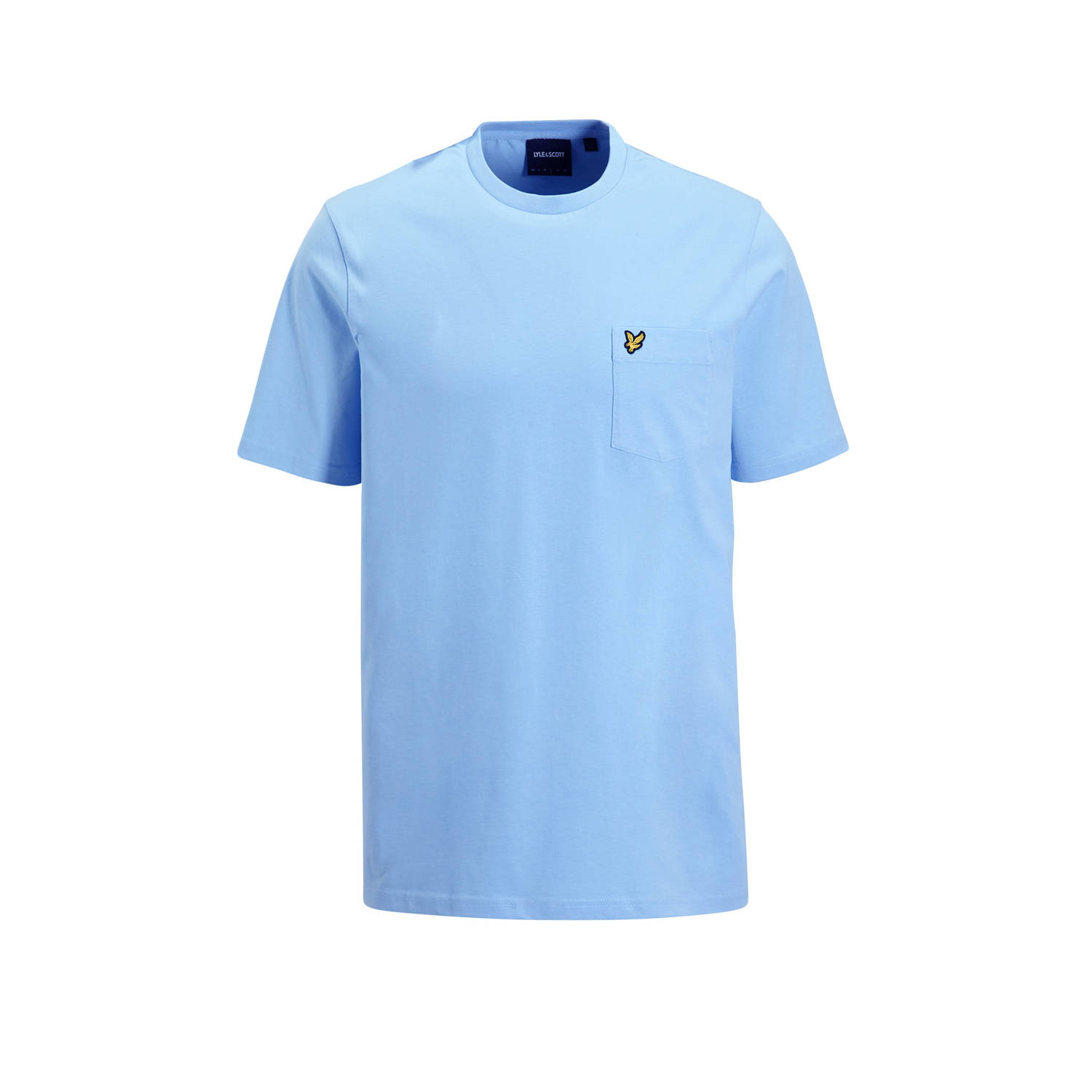 Lyle & Scott T-shirt met logo lichtblauw