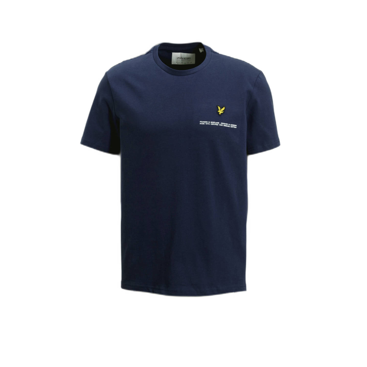 Lyle & Scott T-shirt met logo navy