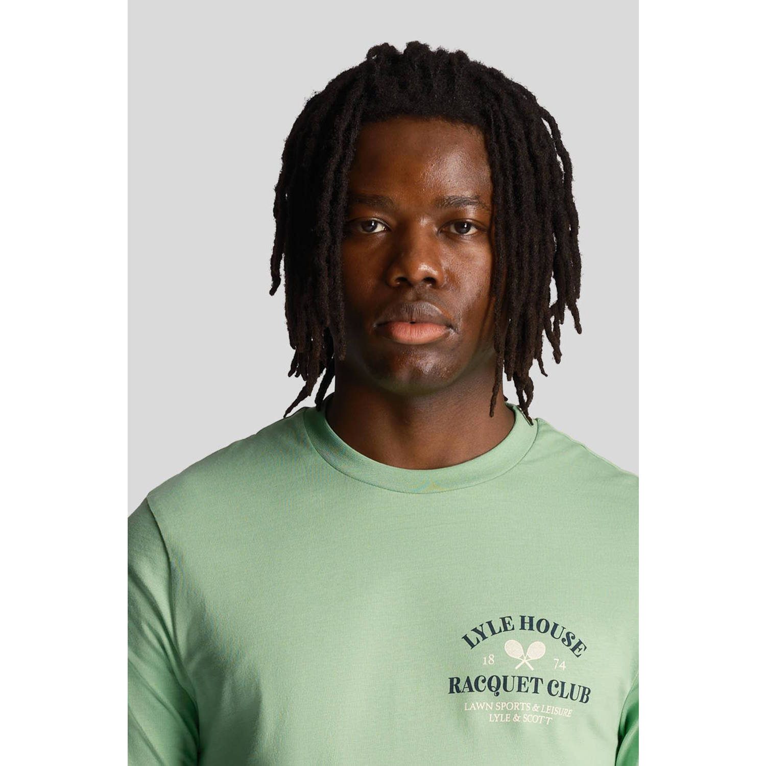 Lyle & Scott T-shirt met printopdruk groen