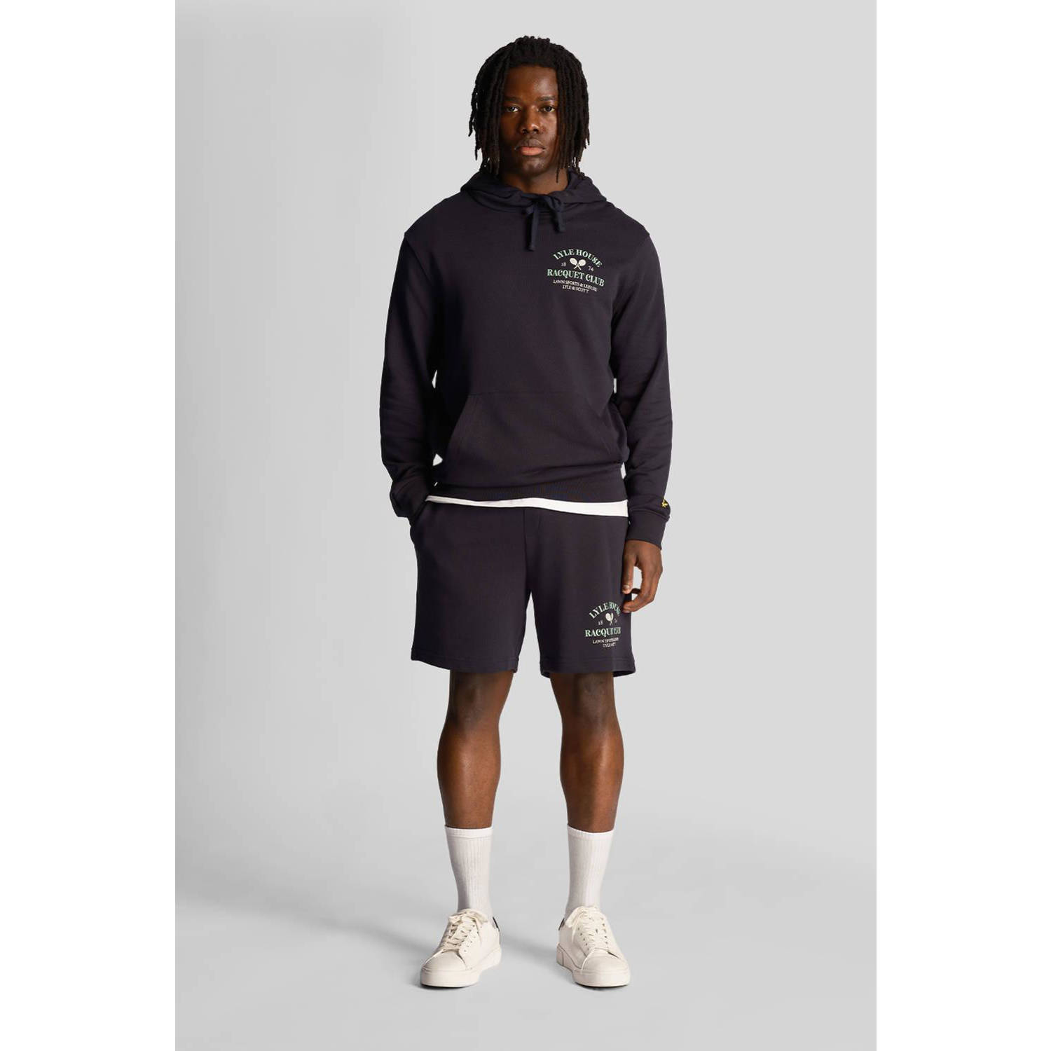 Lyle & Scott regular fit short met printopdruk