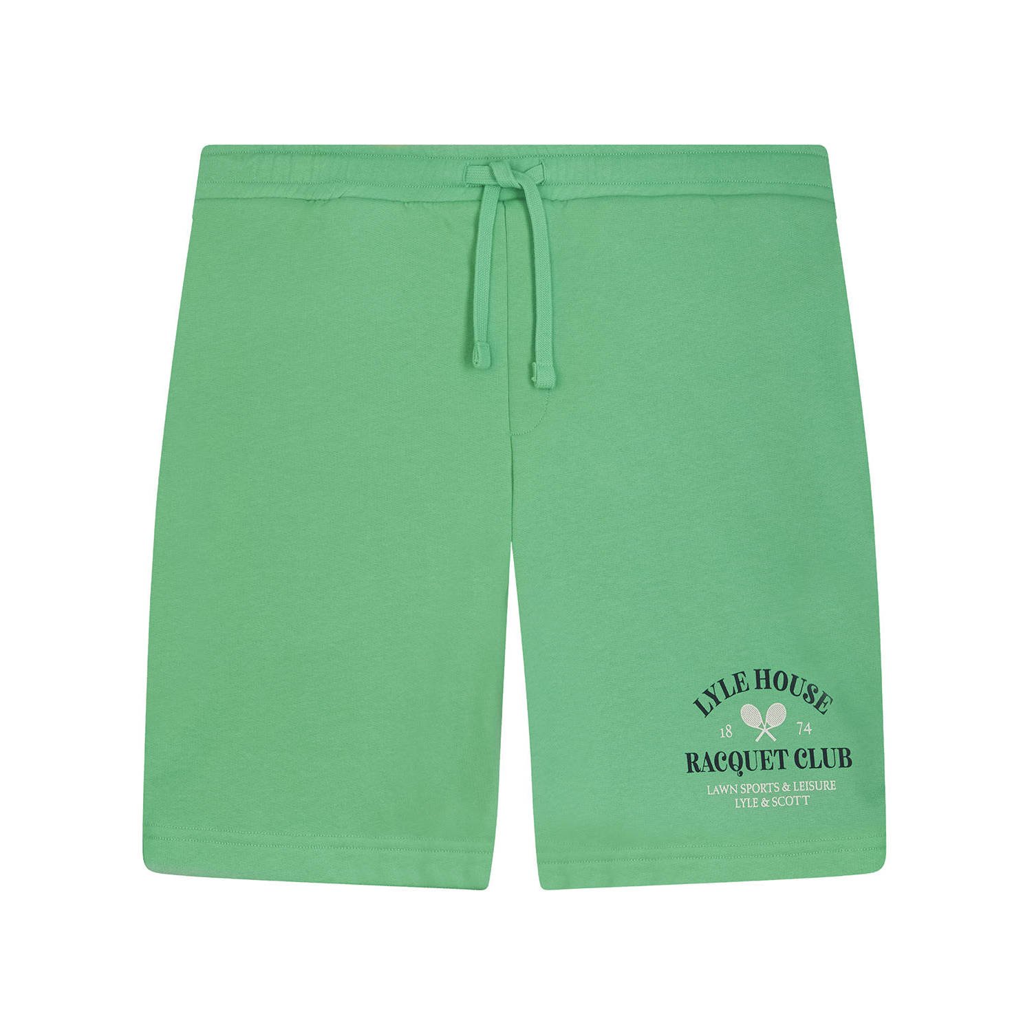 Lyle & Scott regular fit short met printopdruk groen