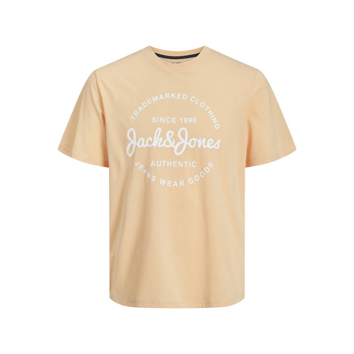 JACK & JONES T-shirt JJFOREST met printopdruk oranje