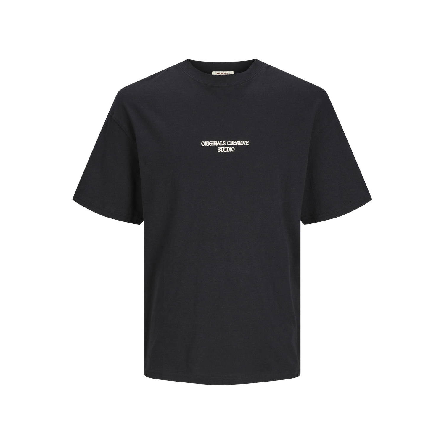 JACK & JONES ORIGINALS T-shirt JORNOTO met backprint zwart