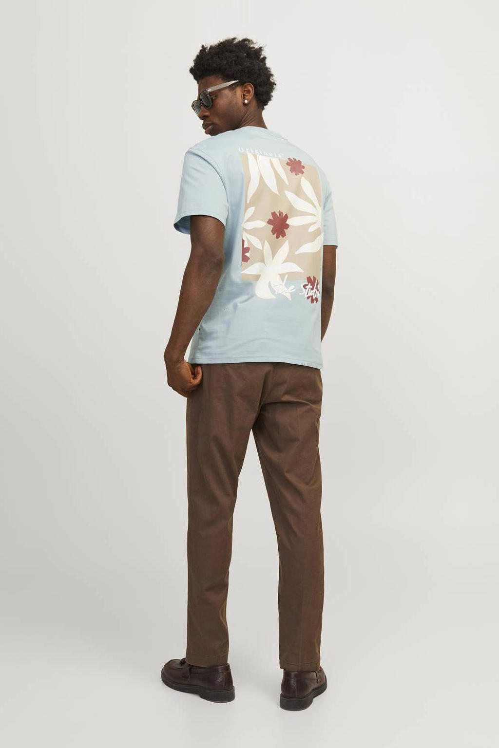 T-shirt Homme Jack & Jones Originals - Bleu - Taille M - Coton - Imprimé Graphique