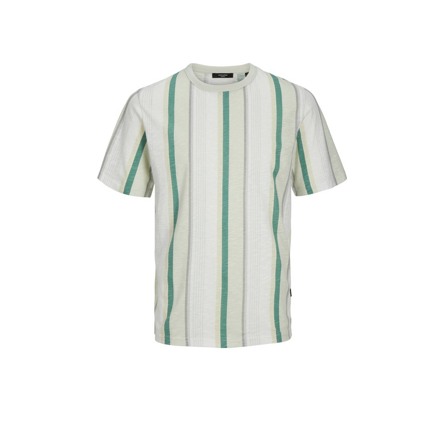 JACK & JONES PREMIUM gestreept T-shirt JPRBLAPALMA green tint