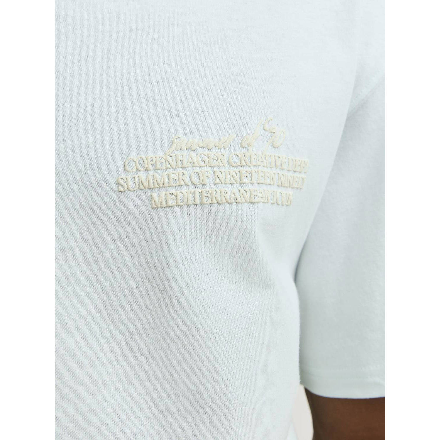 JACK & JONES ORIGINALS T-shirt JORNOTO met backprint lichtblauw
