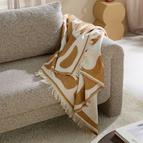 NOUS Living plaid Lapal (150x125 cm) - oker