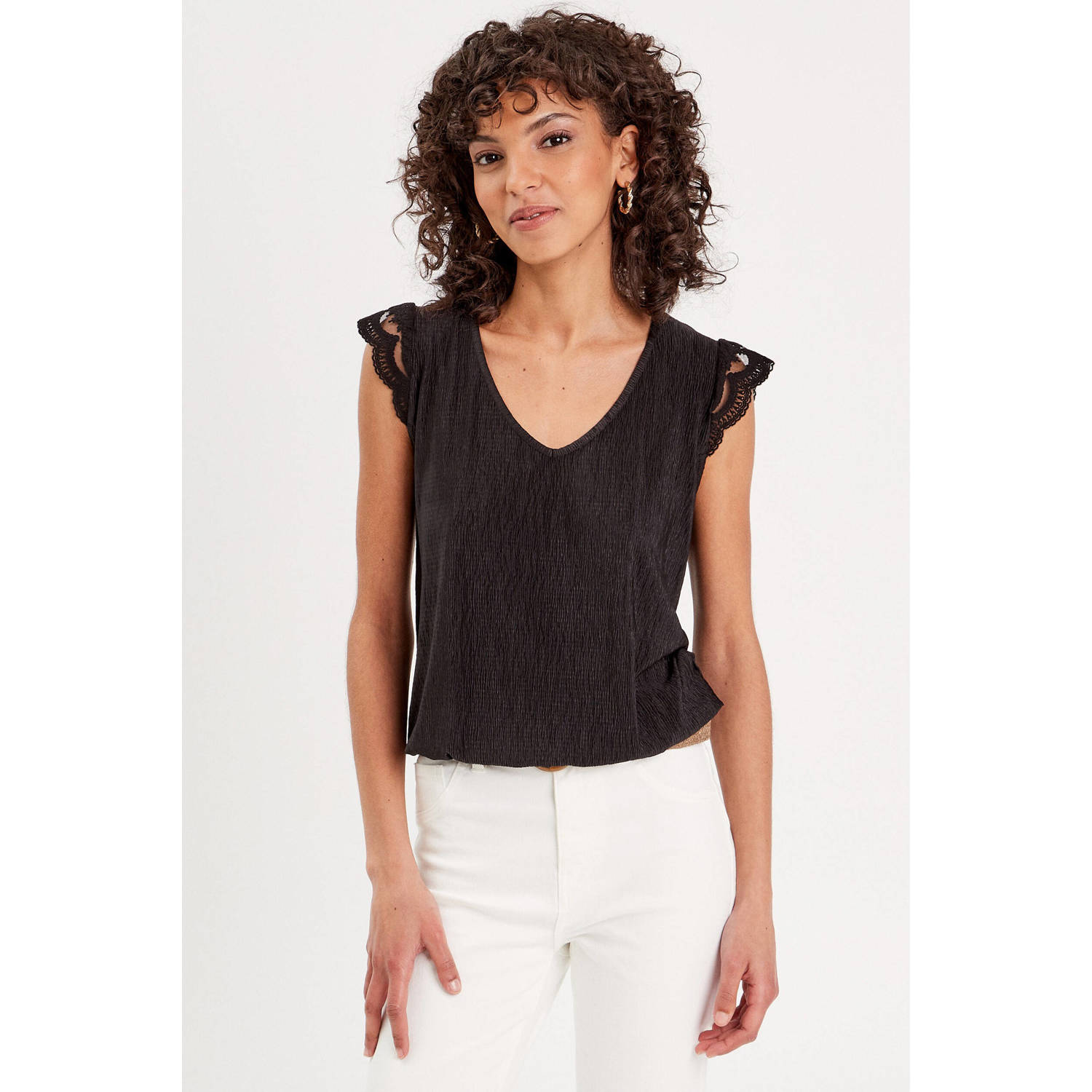 Cache top zwart