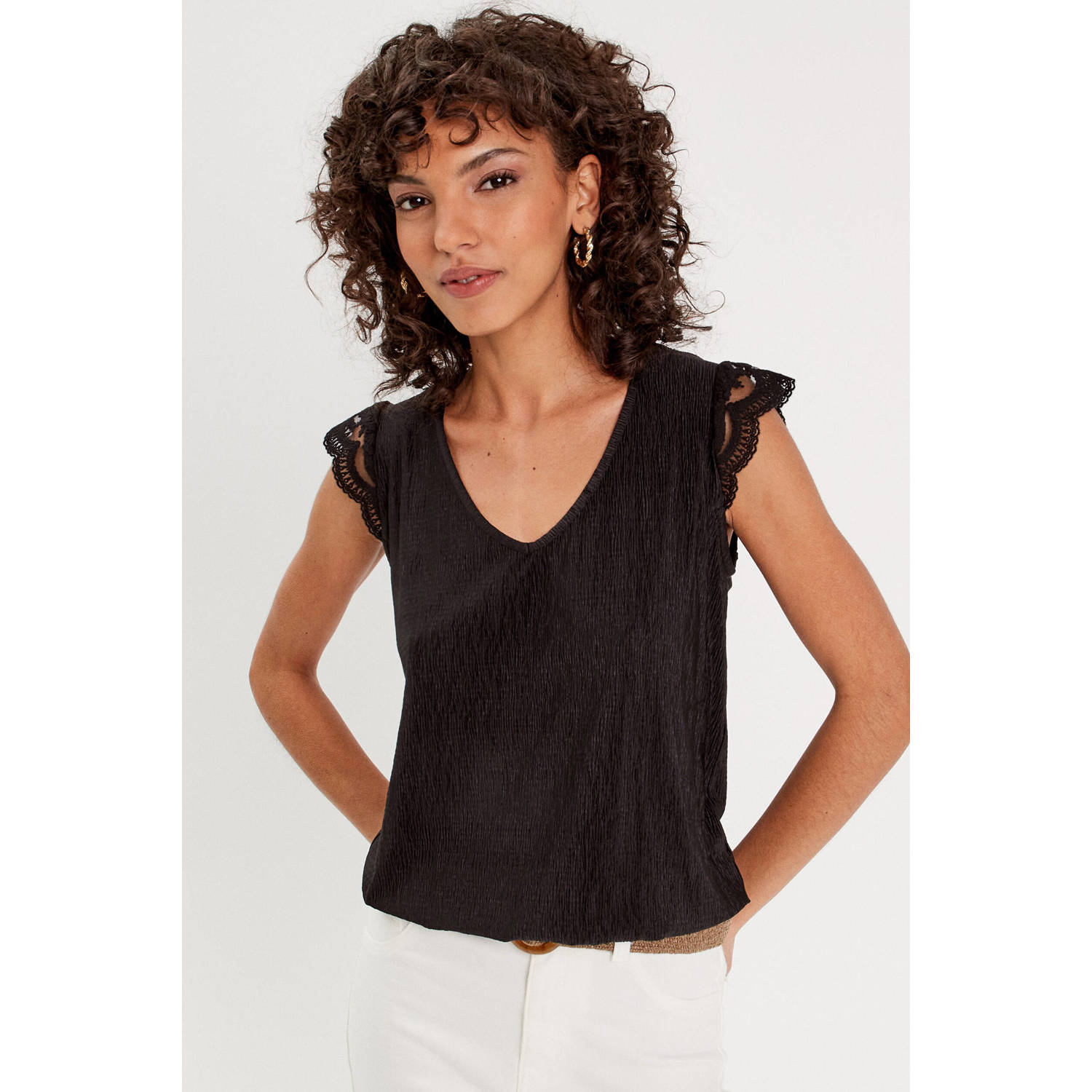 Cache top zwart