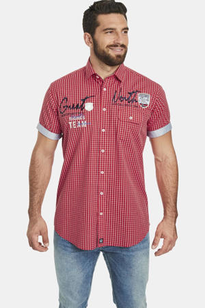 casual overhemd rood