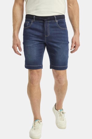 loose denim short GULLBRAND Plus Size donkerblauw