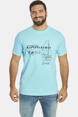 +FIT Collectie EILI loose T-shirt Plus Size turquoise