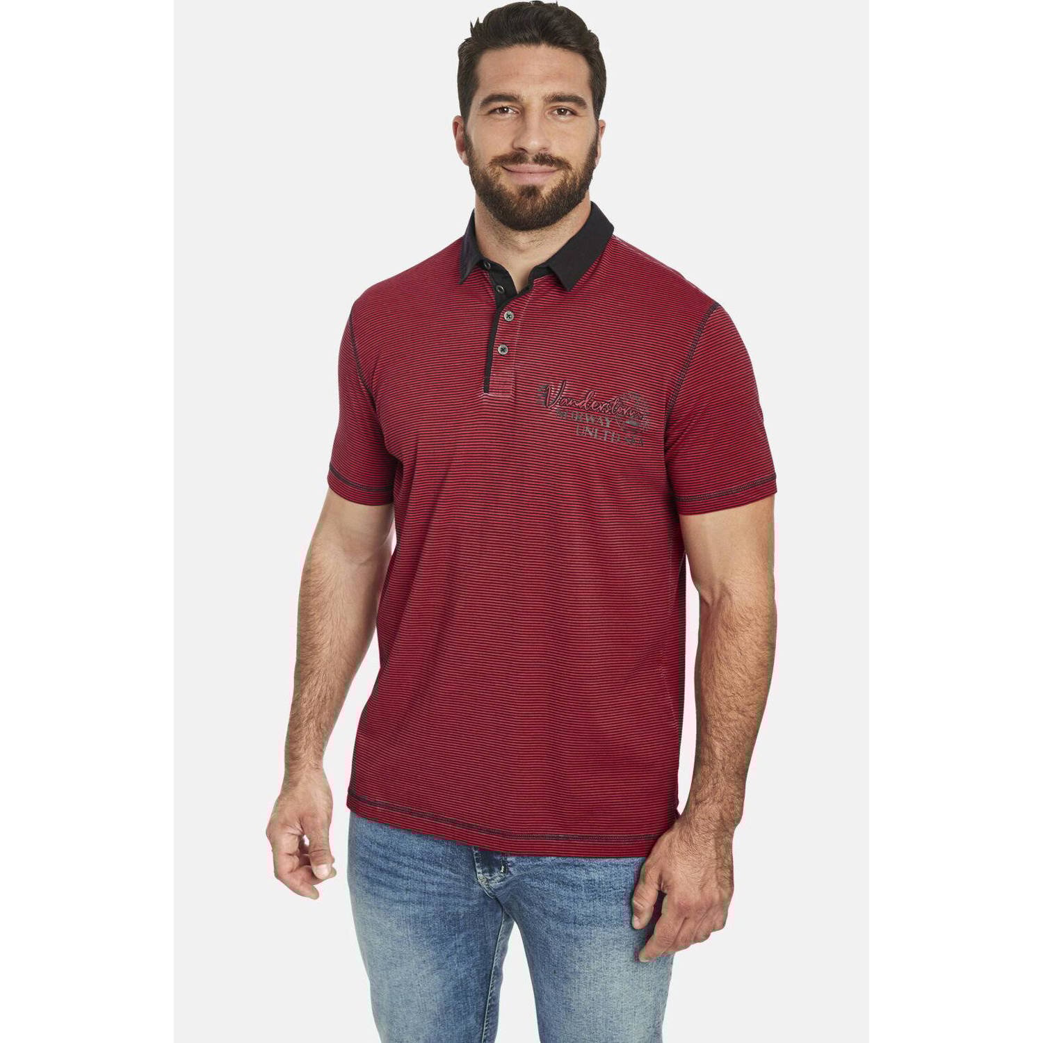 Jan Vanderstorm loose polo rood