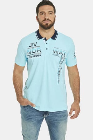 +FIT Collectie polo JERKER Plus Size met printopdruk