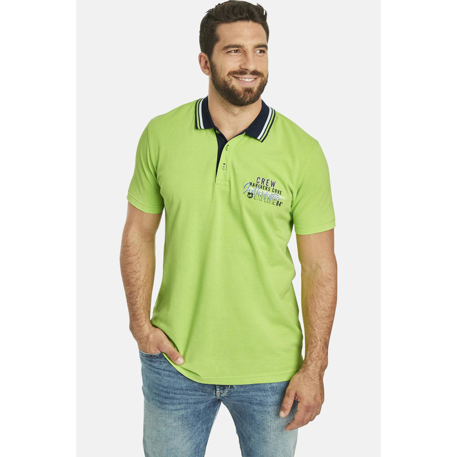 Jan Vanderstorm loose polo groen