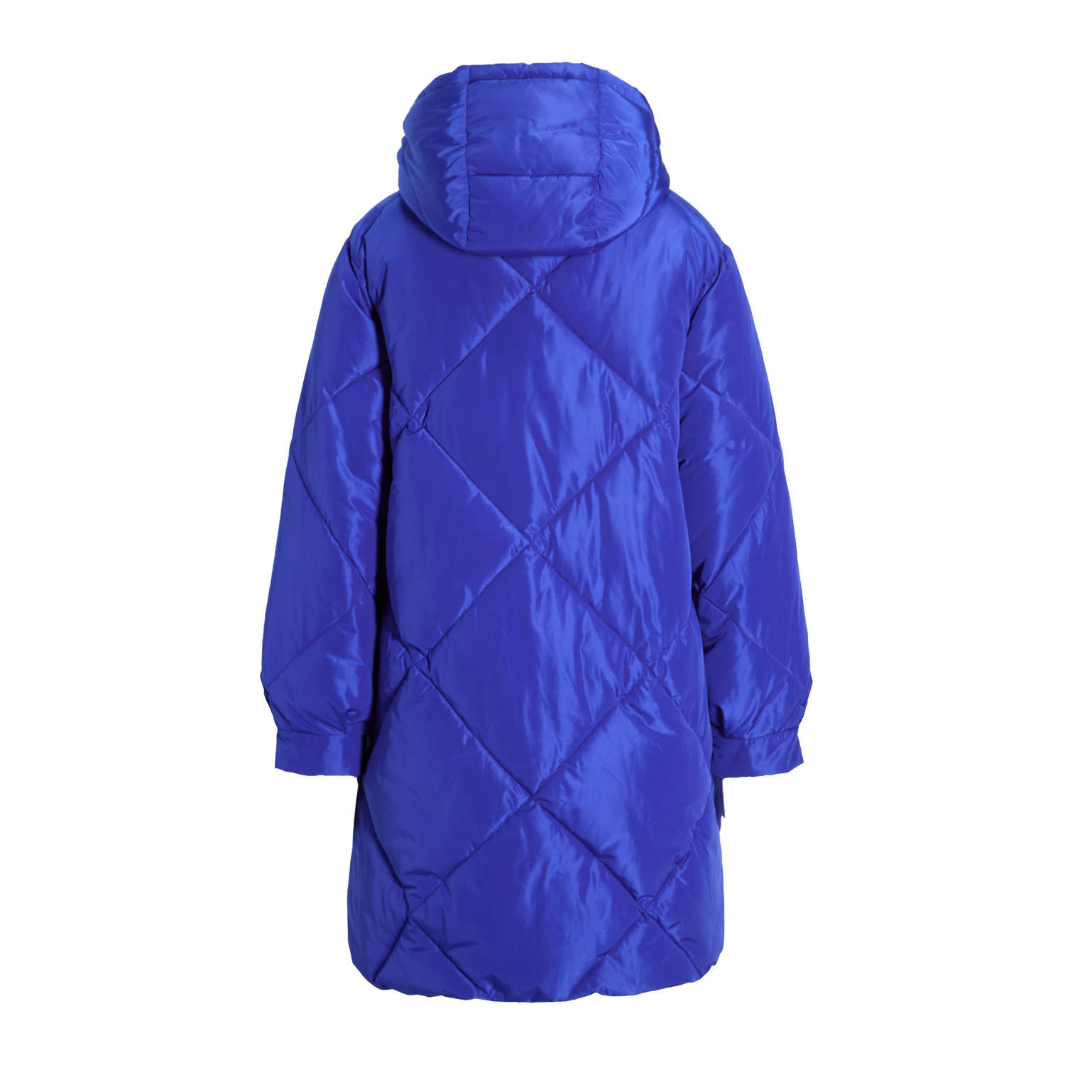 anytime quilted jas blauw