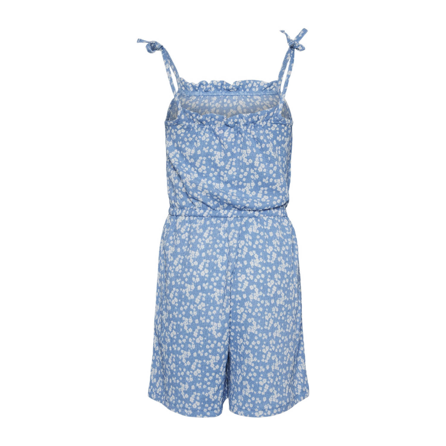 VERO MODA GIRL playsuit VMHAYA met all over print blauw wit