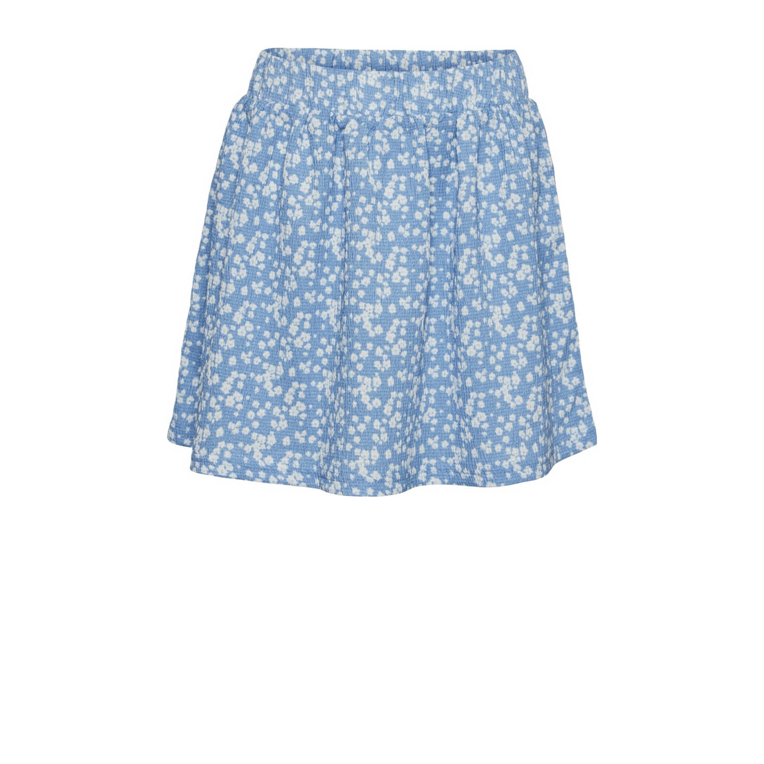 VERO MODA GIRL rok VMHAYA met all over print en textuur blauw wit