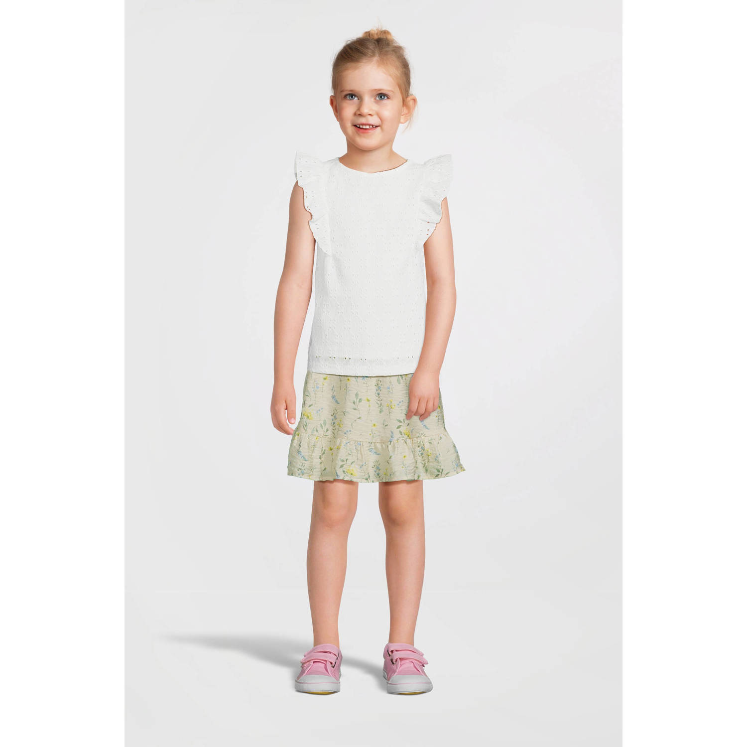 VERO MODA GIRL top VMPALMA wit