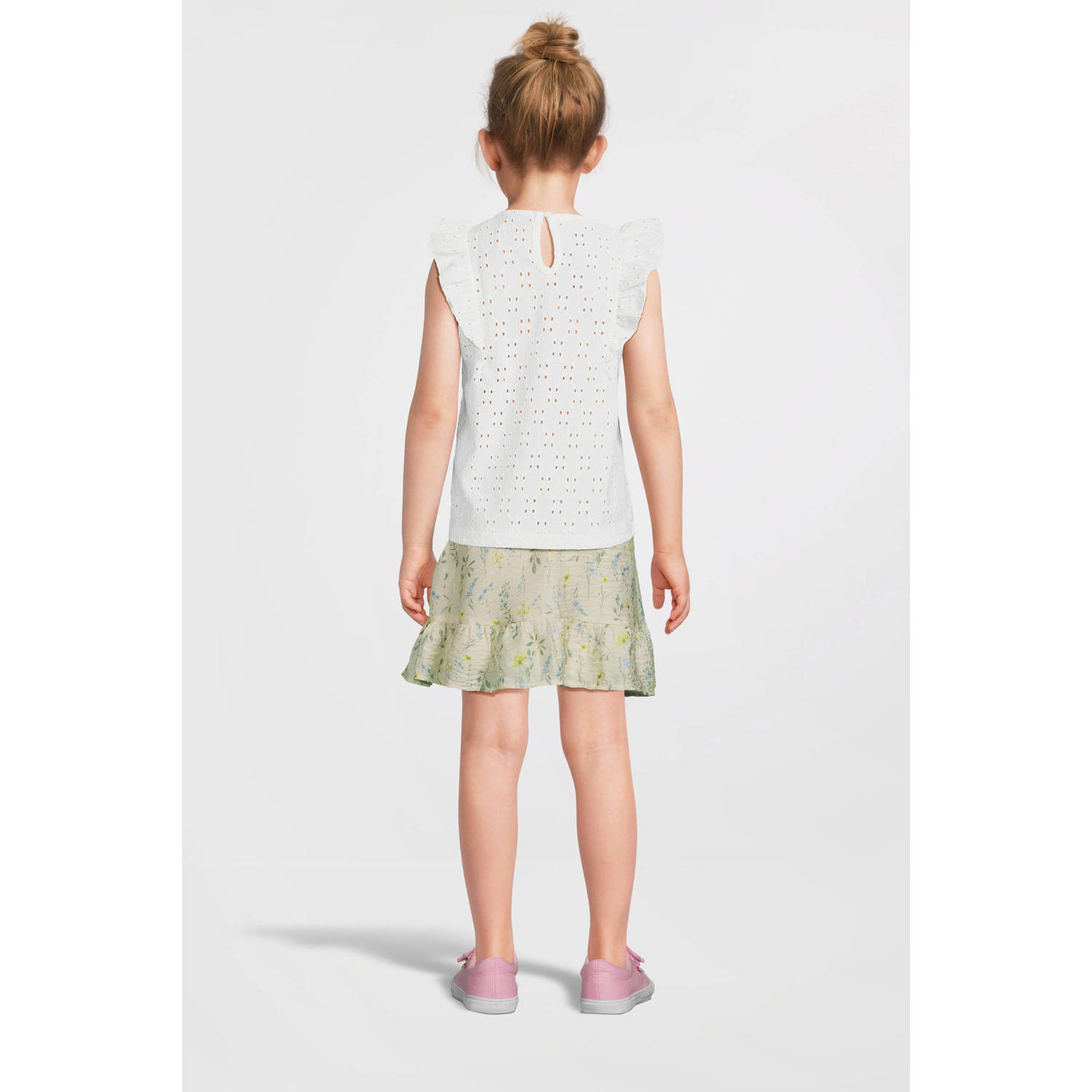 VERO MODA GIRL top VMPALMA wit