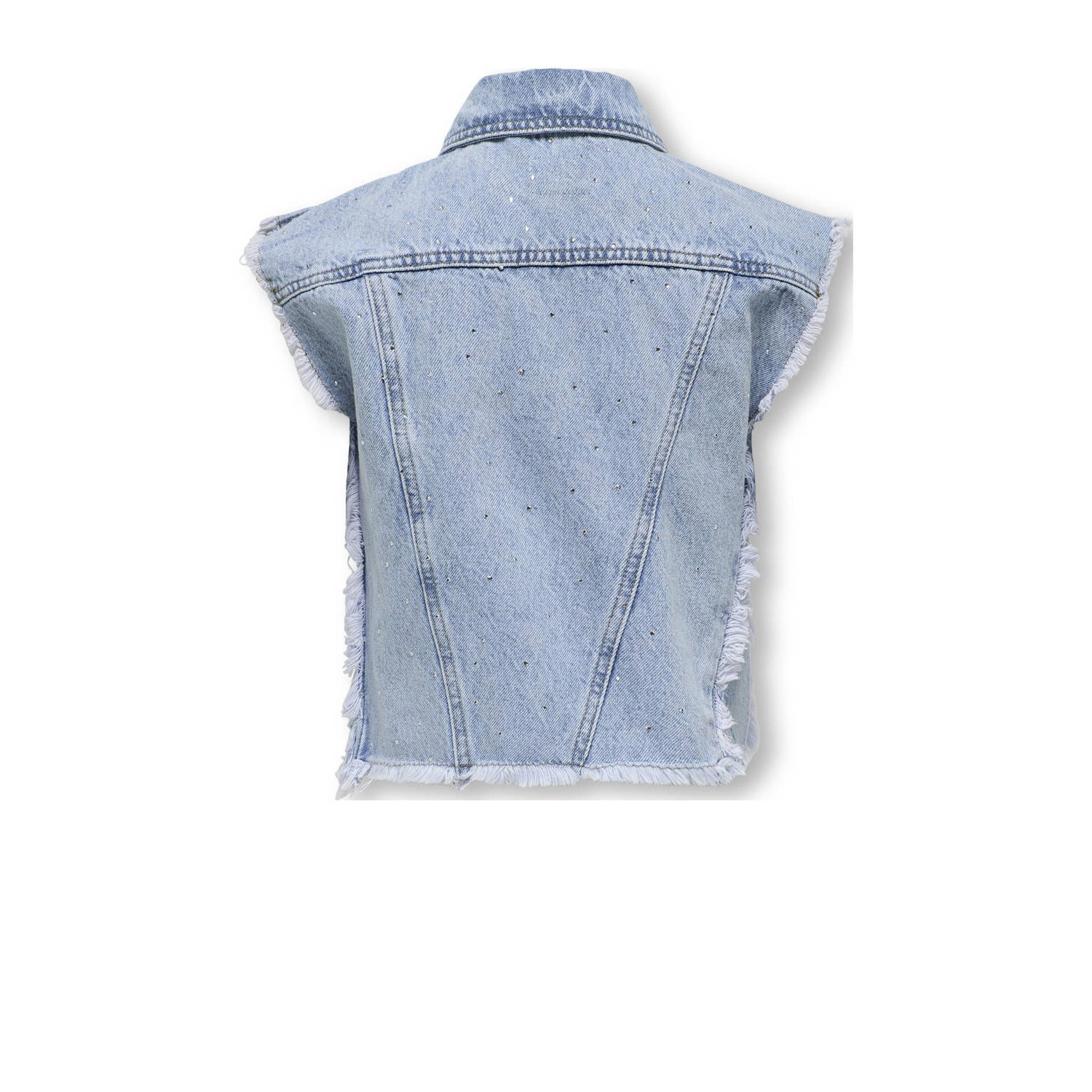 ONLY KIDS GIRL gilet KOGCOBAIN light blue denim