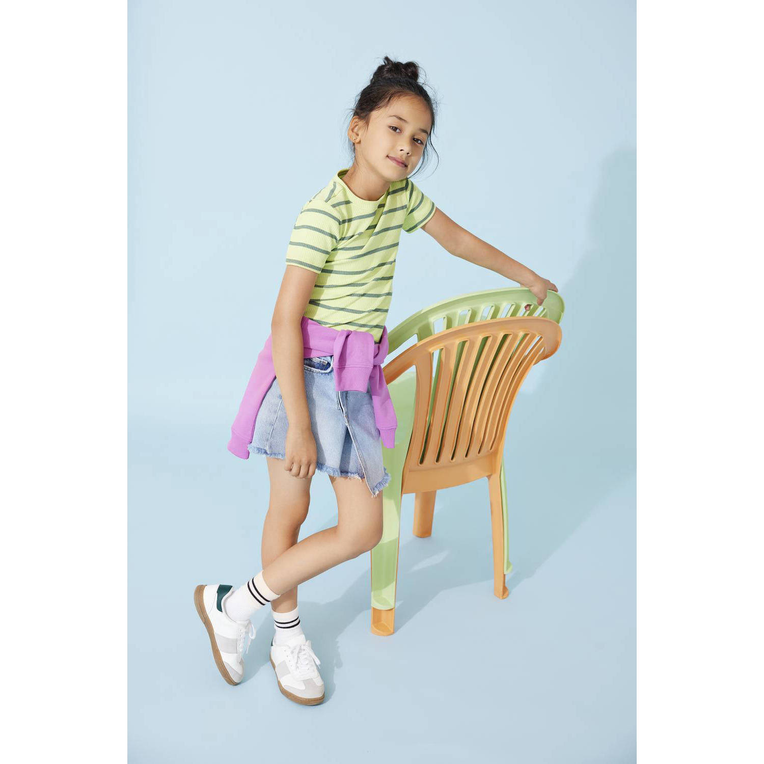 ONLY KIDS GIRL denim spijkerrok light blue denim