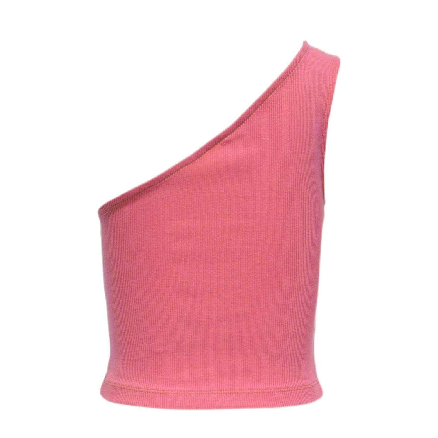 ONLY KIDS GIRL one shoulder top KOGNESSA koraalroze