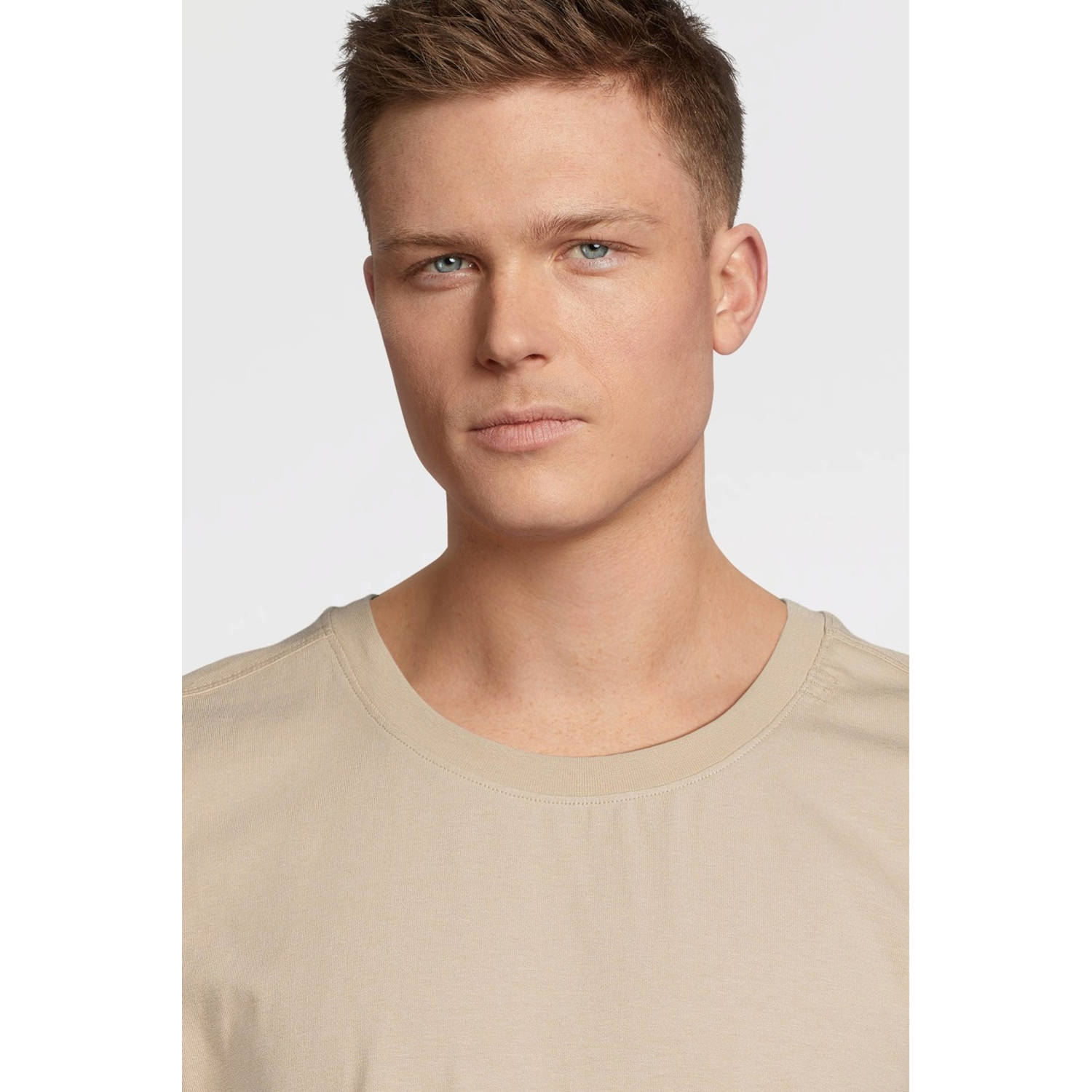 anytime jersey tanktop beige