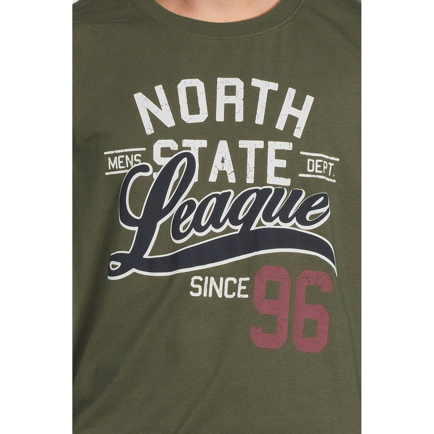 anytime jersey tanktop met printopdruk