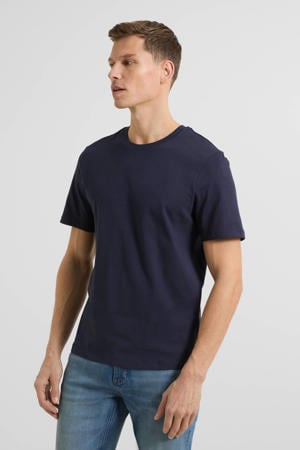 relaxed T-shirt donkerblauw