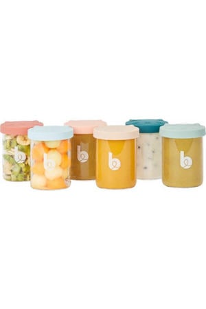 ISY Bowls 6 glazen bewaarpotjes 250 ml