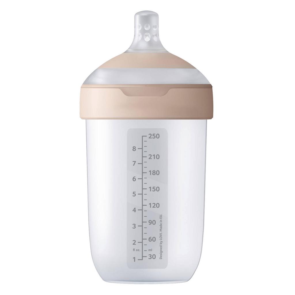 Difrax LOVI Mammafeel Babyfles Anti Koliek - 250 ml - Voor borstvoeding & flesvoeding