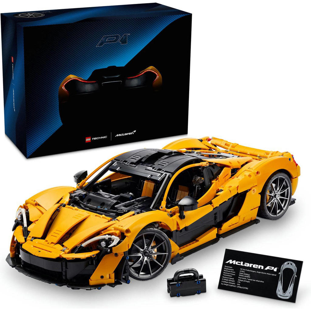 LEGO Technic McLaren P1 hypercar Bouwpakket voor Volwassenen, Modelauto Decoratie Set 42172